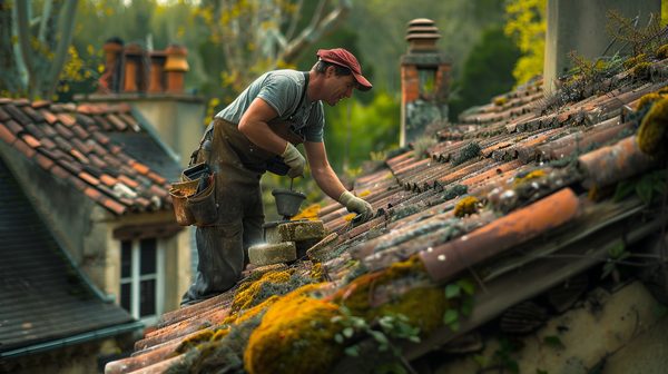 Entretien de toiture : l'importance du démoussage